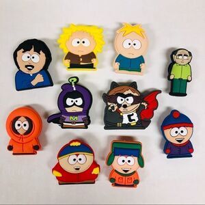 10pc South Park Shoe Charms - Made for Crocs and Wristbands, Animated TV Show